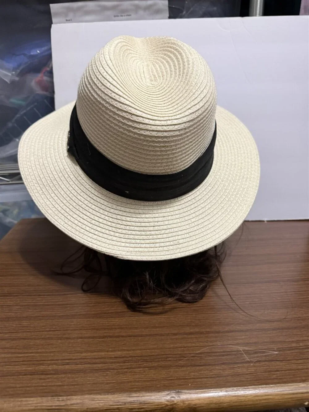 Tommy Bahama Men's Hat Natural Paper Fedora Straw Marlin Logo Summer Beach
